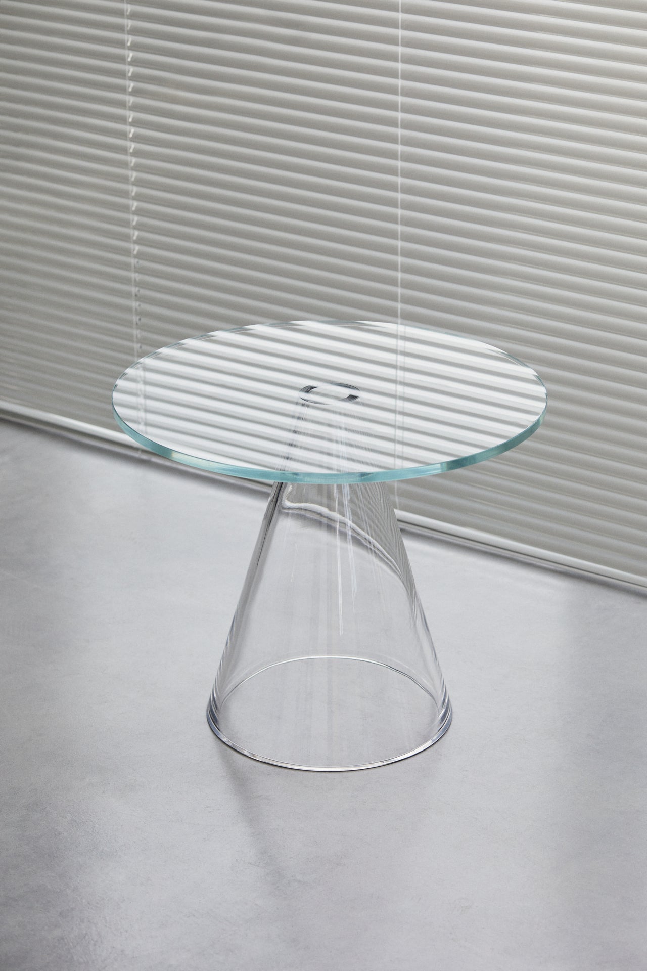 Sander Table - Round, D 480, H 400 - Temizle - Glass